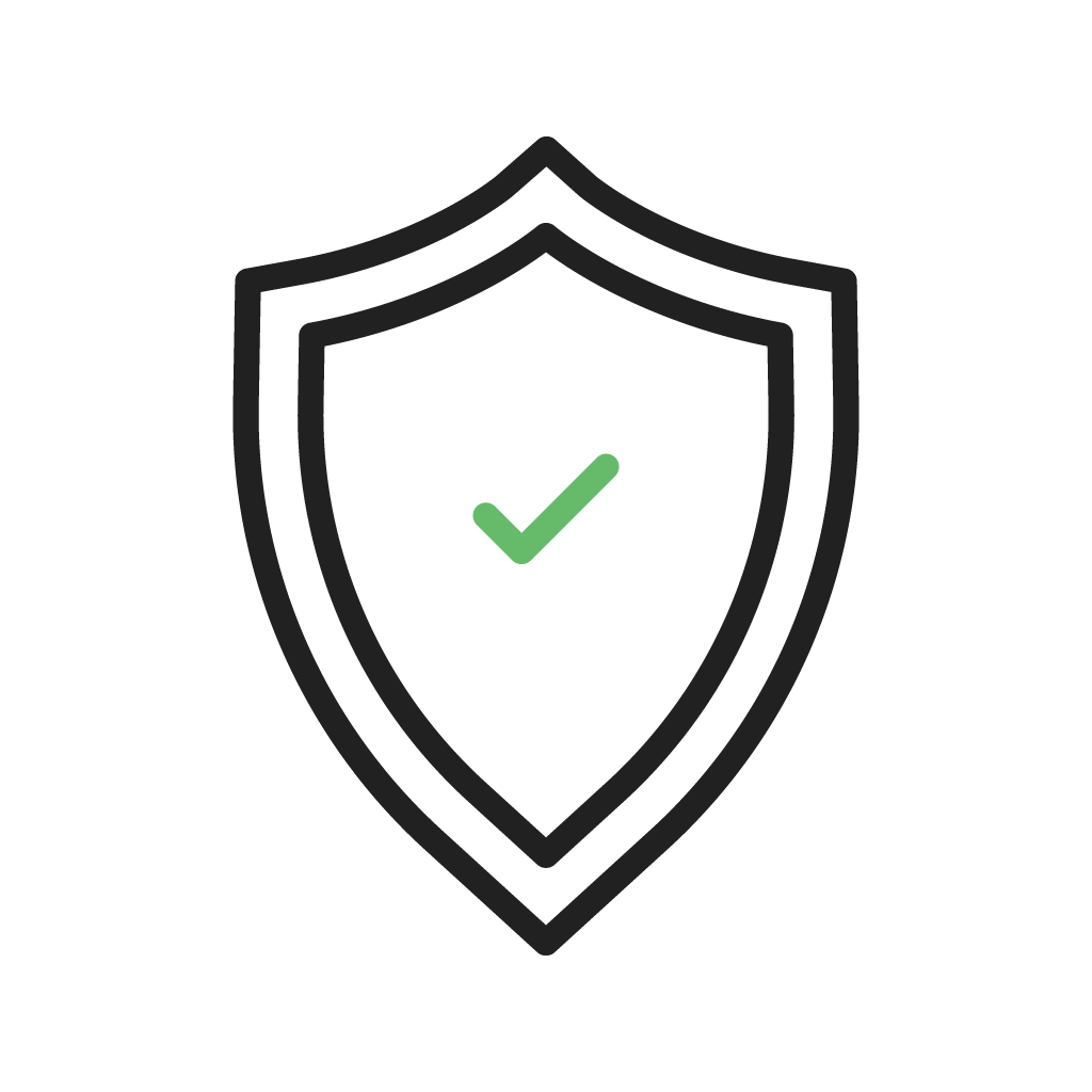 Security Icon - Green Shield with Checkmark