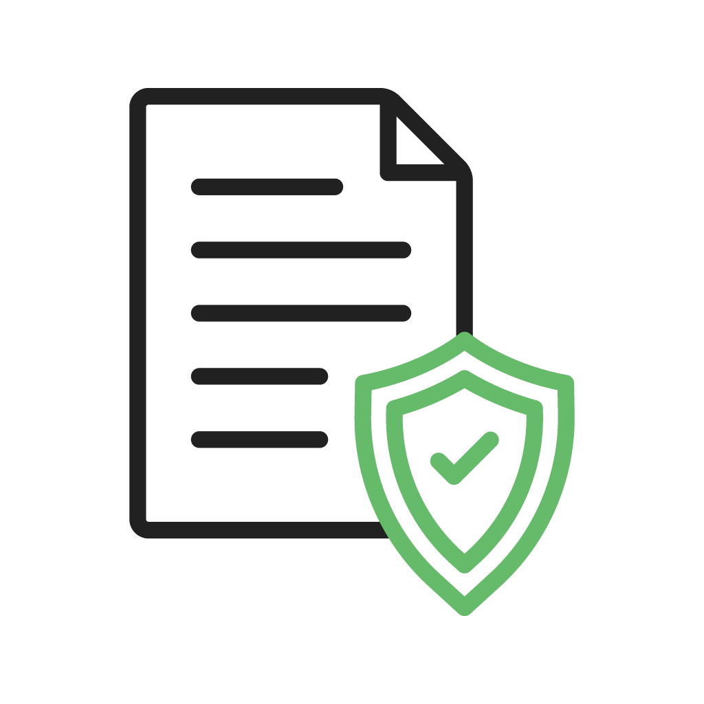 Transparency Icon - Document with Eye Symbol in Color