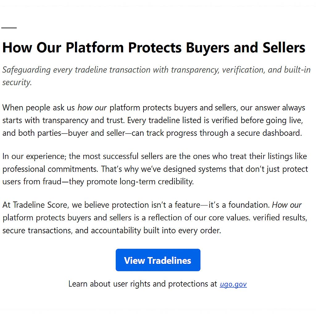 How Our Platform Protects Buyers and Sellers