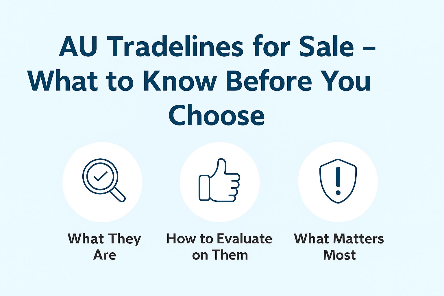 AU Tradelines for Sale