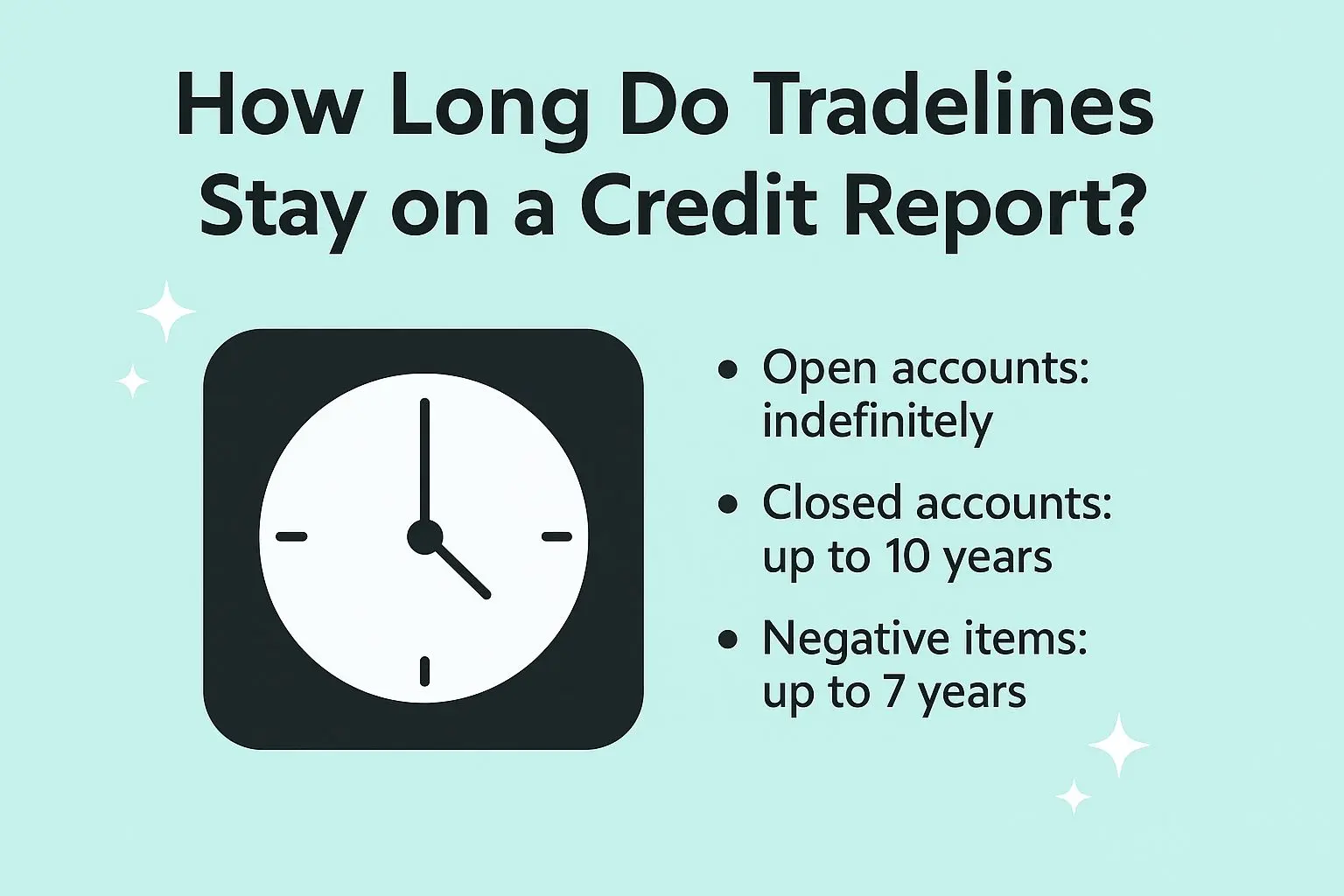 How Long Do Tradelines Stay on Your Credit Report? — Know What to Expect