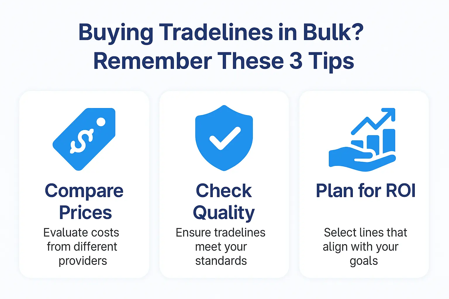 3 Core Principles for Smart Bulk Tradeline Purchasing
