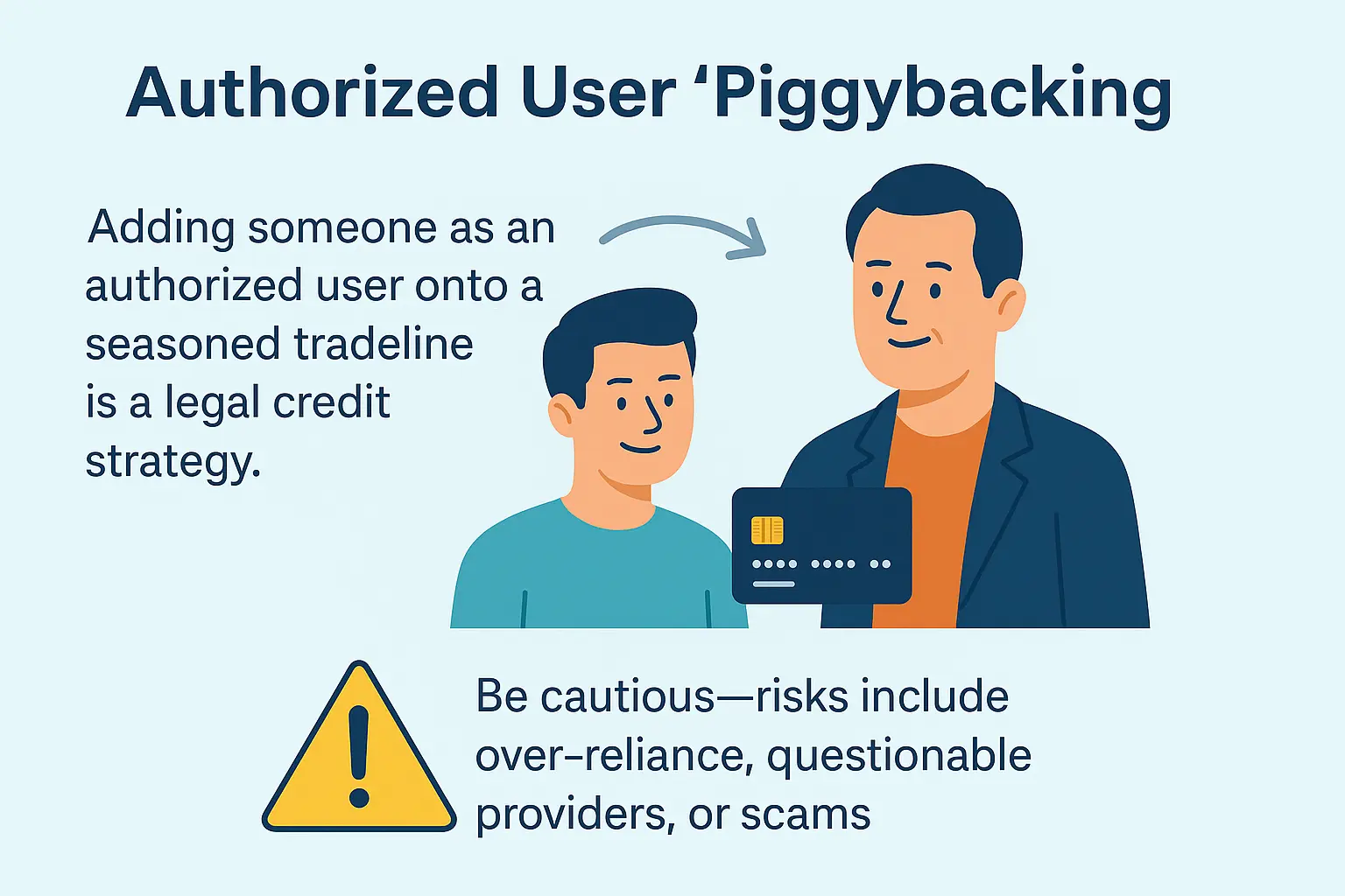 Authorized User Piggybacking on a Seasoned Tradeline